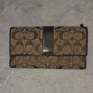 Coach Brown Signature Wallet